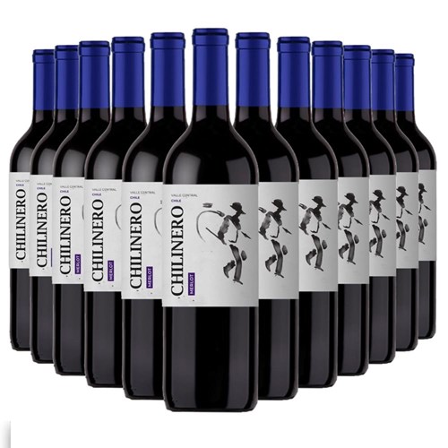 Case of 12 Chilinero Merlot 75cl Red Wine